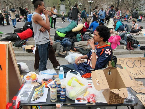 Occupy Wall Street: M21, Occupy Union Square, Snacks and beverages