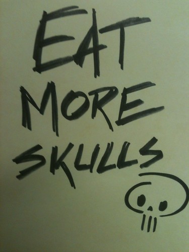 Eat More Skulls by Doodle-Zook