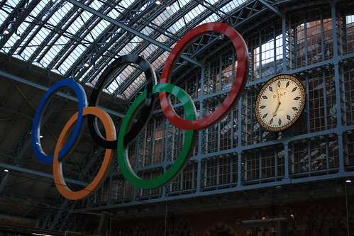Olympic Rings at St Pancras Station by Sum_of_Marc
