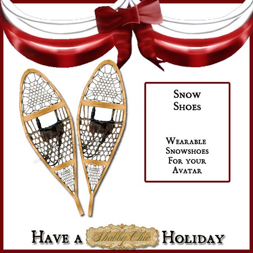 Shabby Chic Wearable Snowshoes by Shabby Chics