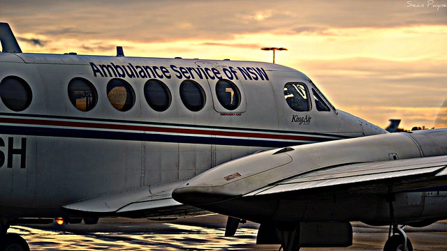 Ambulance Service of NSW Beech King Air B200 in HDR
