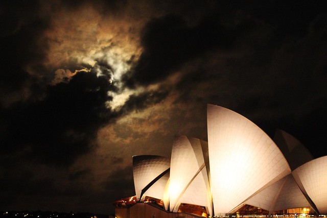 I see a bad moon rising - over Sydney Opera House