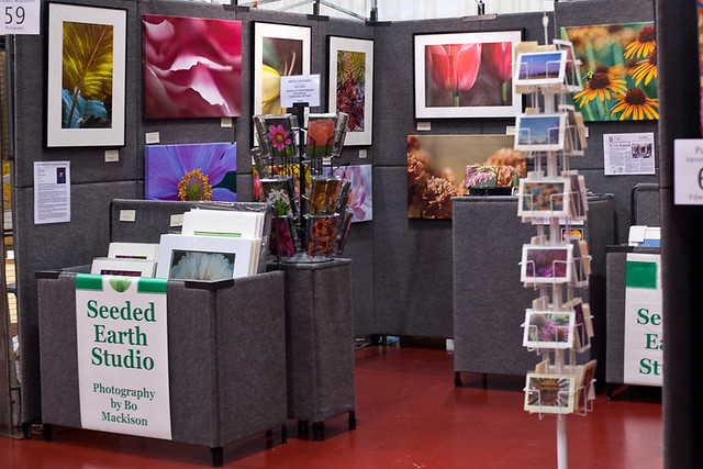 Seeded Earth Studio Booth at Winter Art Festival