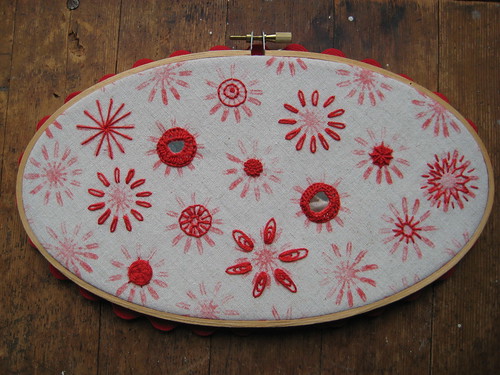 Embroidery sampler by Poppyprint