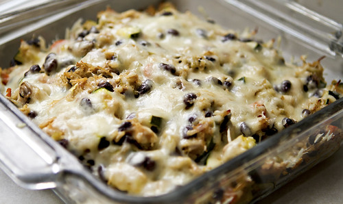 brown rice and black bean casserole