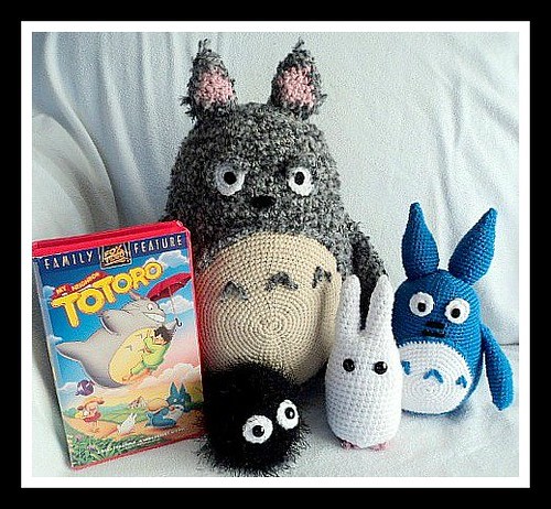 Crochet Totoro by Sharon Ojala's Flickr