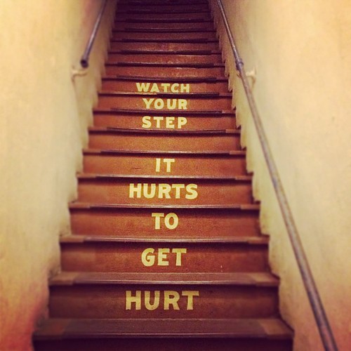 It hurts to get hurt #themoreyouknow [pic]