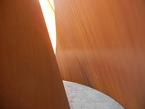 Steel Sculpture by Richard Serra, Cantor Arts Center, Stanford University _ 8347