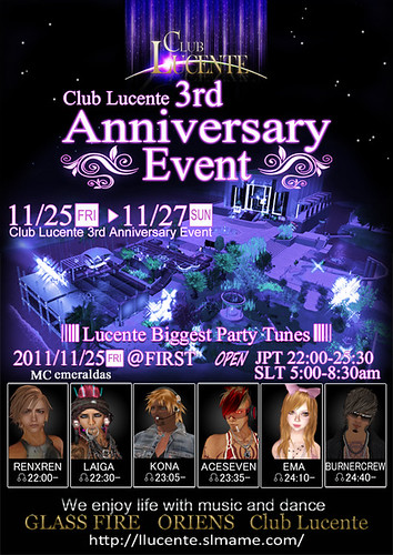 Club Lucente 3rd Anniversary Event 20111125