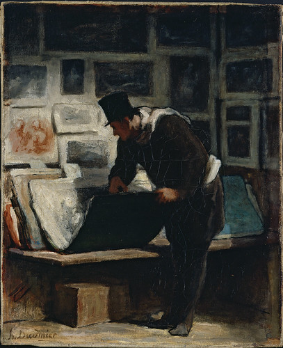 Honore Daumier - Amateur of Prints [1860] by Gandalf's Gallery