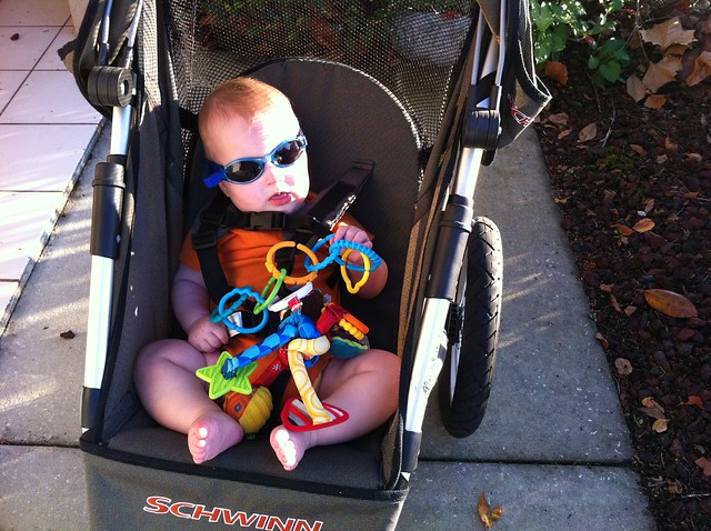 George is styling in his shades thanks to Auntie @just_kelly.