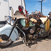 Customized vintage Indian bike