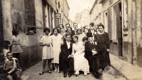 Street wedding. France. 1920s