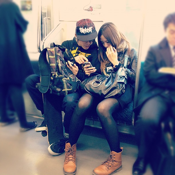 Couple on the Yamanote