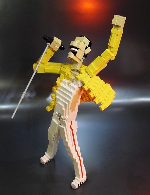 Freddie Mercury made of LEGO