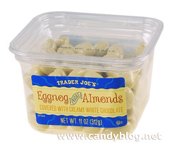 Trader Joe's Eggnog Flavored Almonds covered with Creamy White Chocolate