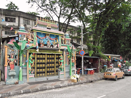 Hindu temple Jalan san peng prawn mee, prawn noodle, har meen, har mee R0016990 copy