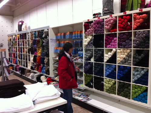 sprite peruses Selfoss supermarket yarn