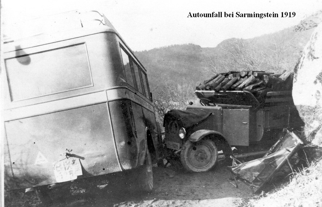 02.  Autounfall bei Sarmingstein 1919 Ans