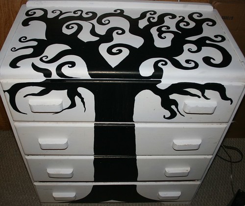 Vintage Four Drawer Dresser Makeover by Rick Cheadle Art and Designs