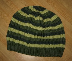 Green Striped Cap