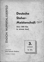 Deutsche Stehermeister in Wuppertal Stadion Zoo 1958