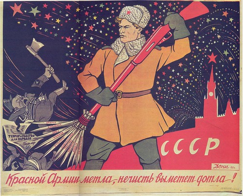Victor Deni, The Red Army's broom will sweep the nazi scum to its doom, 1943 by Gatochy