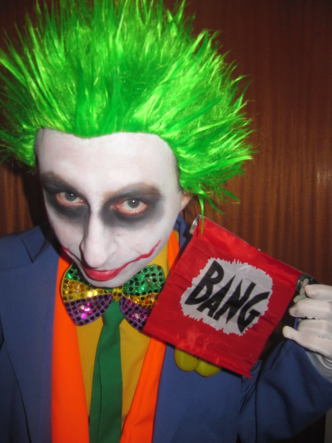 The Joker cosplay Batman