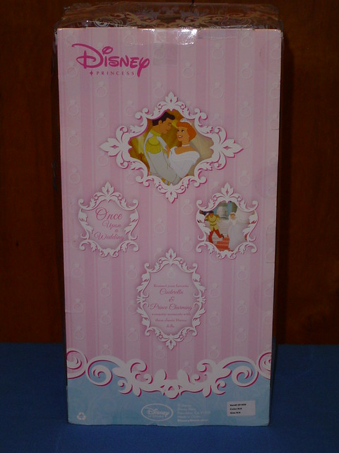 Disney Once Upon a Wedding Cinderella Doll New In Box Full Back View