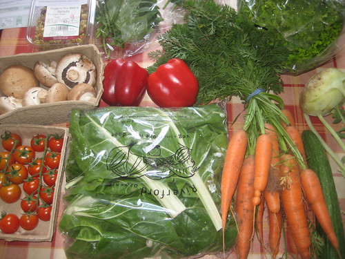 Organic Vegetable Box contents