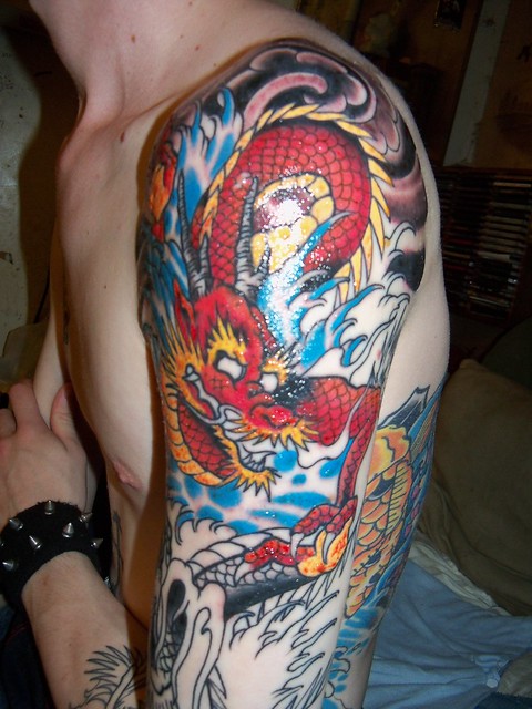 japanese dragon sleeve 2nd session dragon sleeve