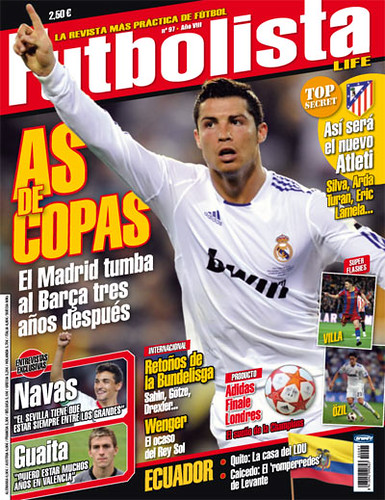 Futbolista 97 portada - Real Madrid - Cristiano Ronaldo - Copa del Rey 2011 by FutbolistaDigital