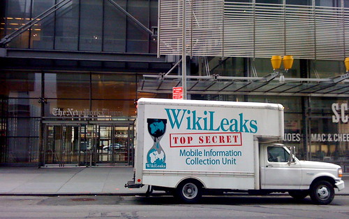 Wikileaks Truck at The New York Times