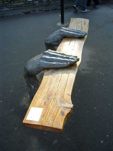 The Bench sculpture, Sightseeing Alley, Kyiv