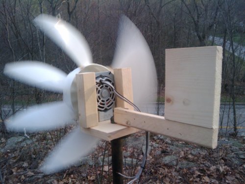 DIY Box Fan Windmill