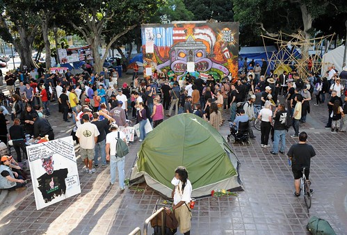 Occupy Los Angeles was forced out of its encampment on November 28, 2011. The eviction follows a pattern coordinated by the federal government to crush anti-capitalist demonstrations that have swept the country over the last two months. by Pan-African News Wire File Photos