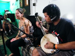 Godinho, Lia, Mario e o banjo