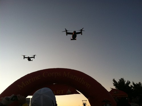 Flyover at the start of the 2011 MCM