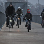 Radverkehr auf der Albertbrücke
