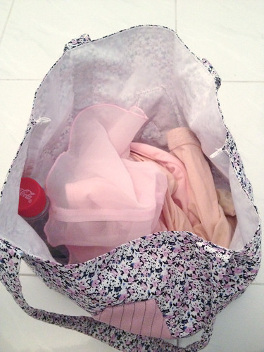 making aina's A ballet bag