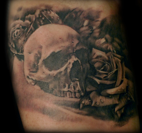 6858464290 7b4ee24ab2 Skull and roses