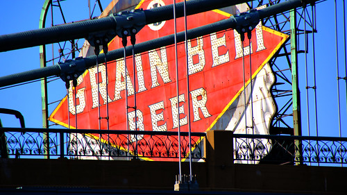 Grain Belt Sign - Minneapolis River Boat Tour