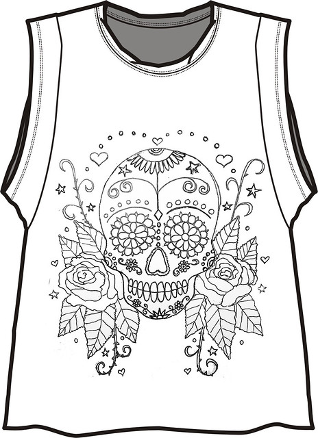 Camiseta Calavera mexicana