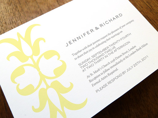 Printable Wedding invitation close up Ornament