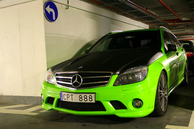 Green C63 AMG