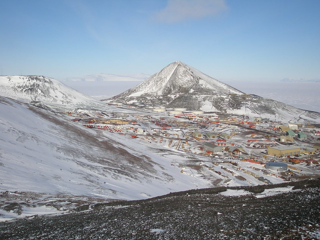 McMurdo Station, seen from Arrival Heights