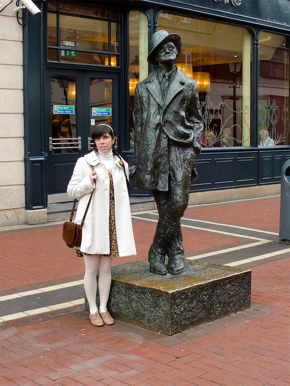 Statue of James Joyce on North Earl Street - Dublin, Ireland.