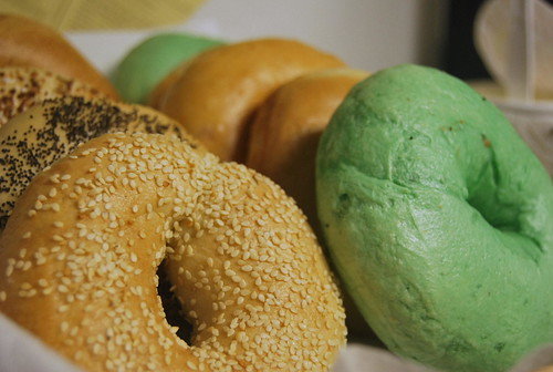 Green bagels at work