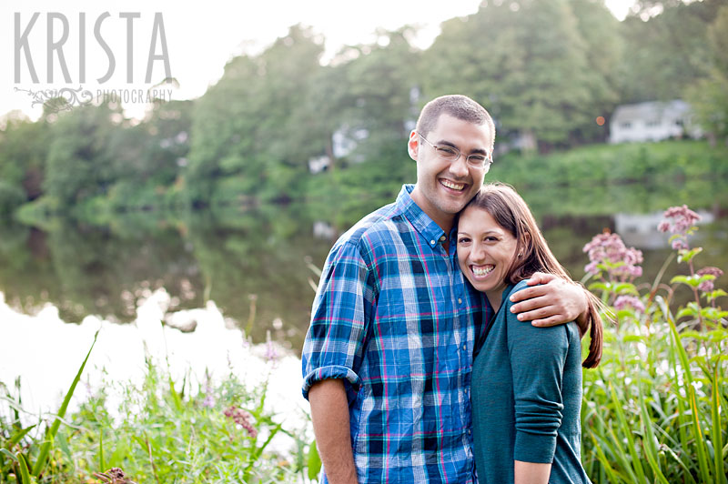 Summer Engagement Session by the pond