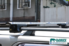 BNB Crossbar Alloy - Roof Rail Mounted Crossbar | If images does not appear please visit facebook.com/bnbrackph